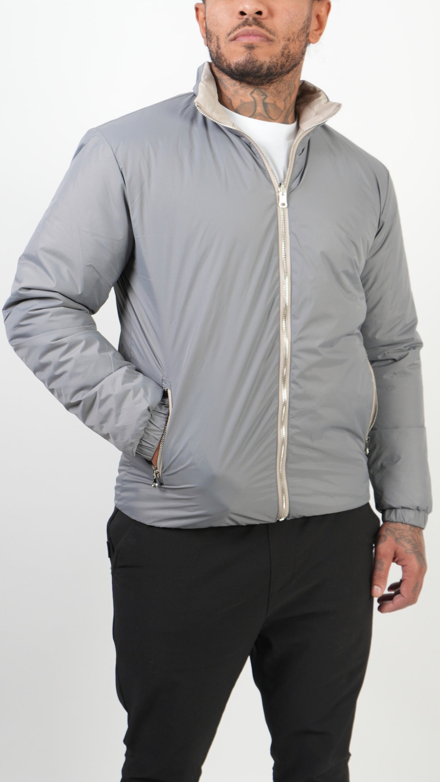 OMKEERBARE JAS • GRIJS