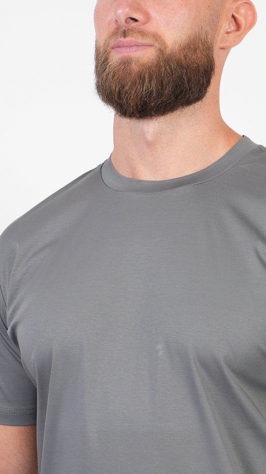 T-SHIRT  • SLIM FIT • GRIJS